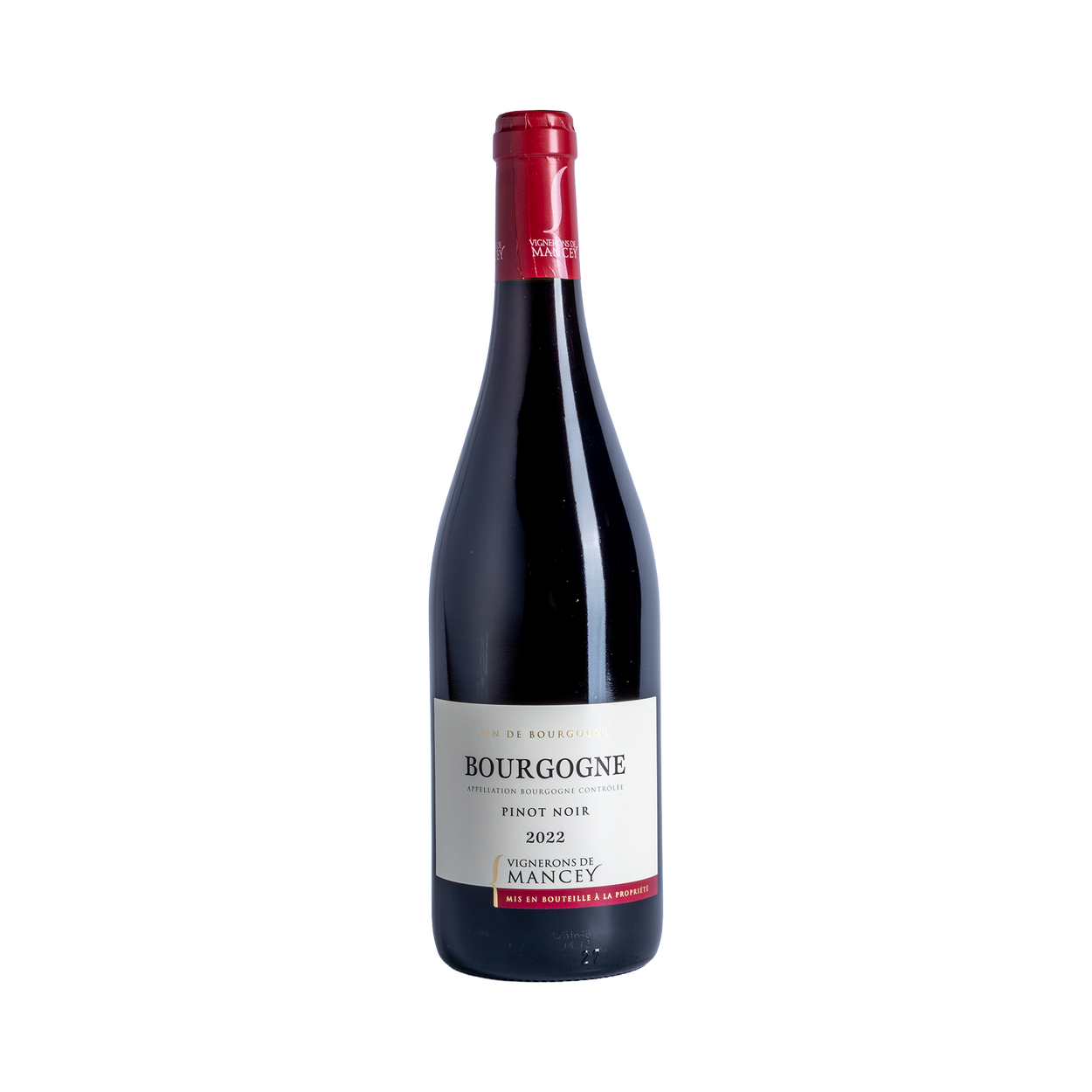 Bourgogne - Pinot Noir - 0,75L - 2022 - Vignerons de Mancey